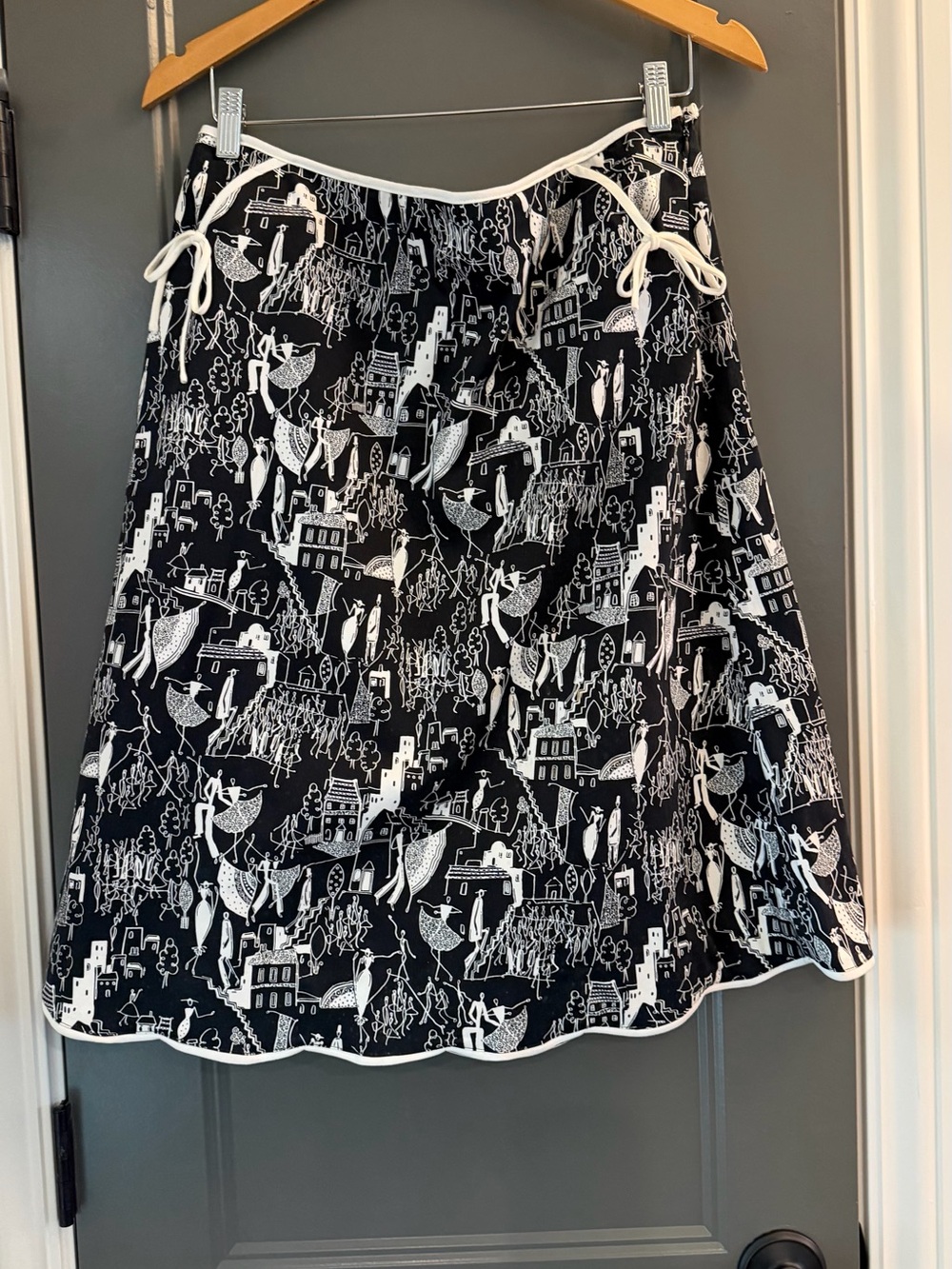 Element Black and White dancers print romance A-Line Printed Dress 14